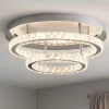 Plafoniere Moderne-Selezionato da Mazzolaluce Plafoniera per camera da letto led anelli di cristallo