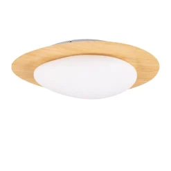 Plafoniere Moderne-Selezionato da Mazzolaluce Plafoniera per camera da letto led 21w dimmerabile 3000k colore legno
