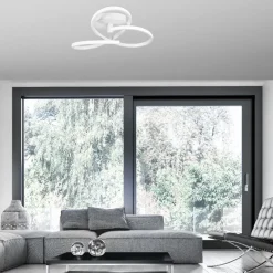 Plafoniere Moderne-Selezionato da Mazzolaluce Plafoniera per camera da letto bianca led 3000k per soggiorno