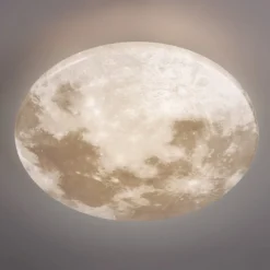 Plafoniere Moderne-Selezionato da Mazzolaluce Plafoniera per cameretta luna led 3000k ip44 moderna