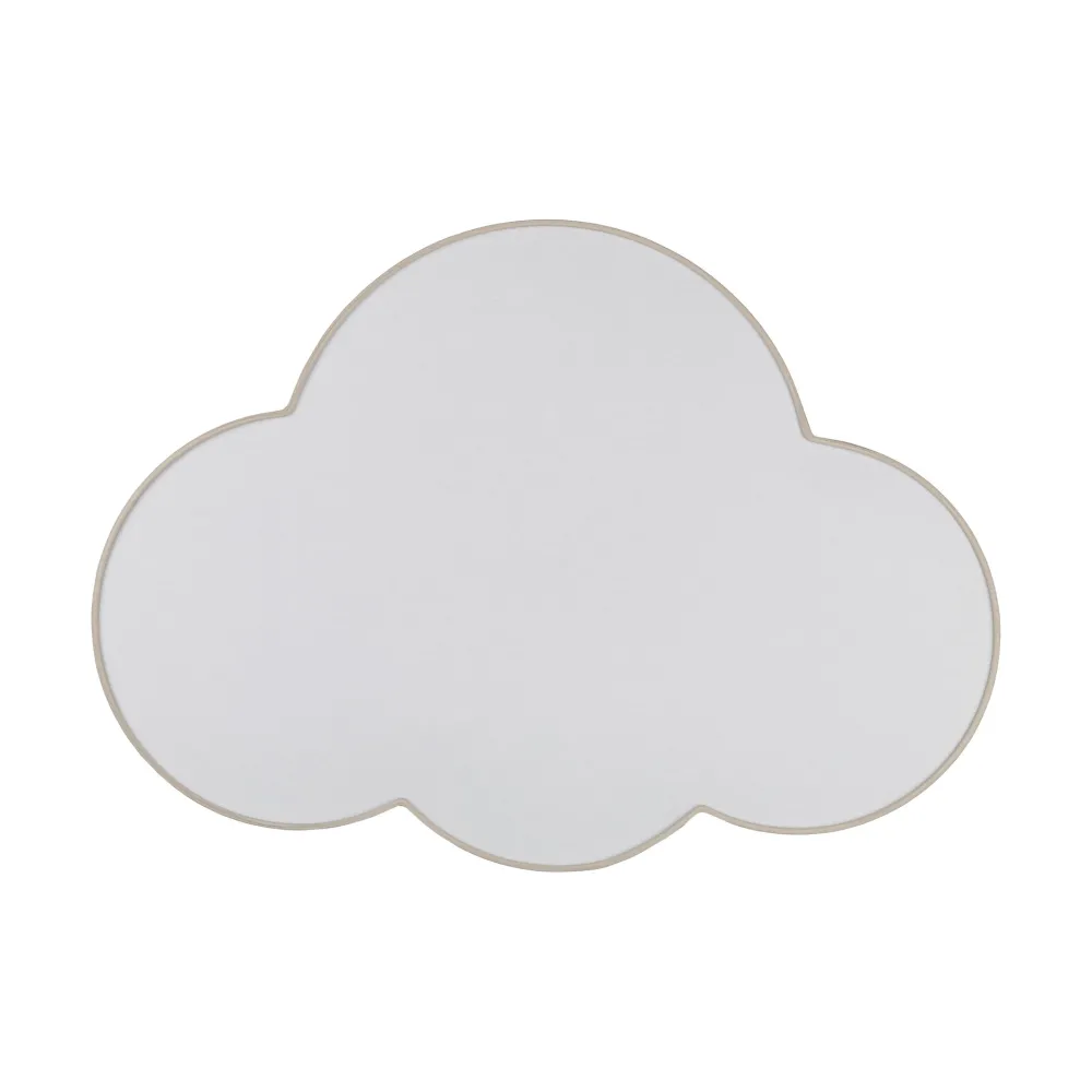 Plafoniere Moderne-Selezionato da Mazzolaluce Plafoniera per cameretta nuvola di tessuto lino beige 63 cm