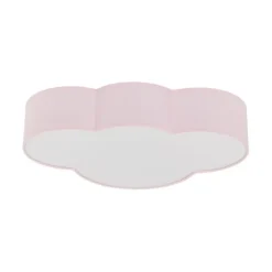 Plafoniere Moderne-Selezionato da Mazzolaluce Plafoniera per camerette bambina nuvola di tessuto rosa 63 cm