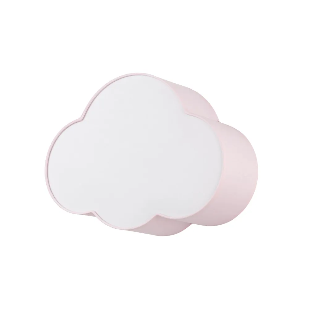 Plafoniere Moderne-Selezionato da Mazzolaluce Plafoniera per camerette bambina nuvola di tessuto rosa 43 cm