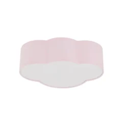 Plafoniere Moderne-Selezionato da Mazzolaluce Plafoniera per camerette bambina nuvola di tessuto rosa 43 cm