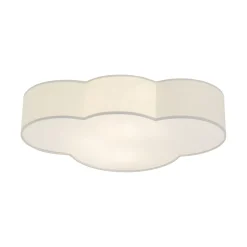 Plafoniere Moderne-Selezionato da Mazzolaluce Plafoniera per camerette nuvola di tessuto grigio 63 cm moderna