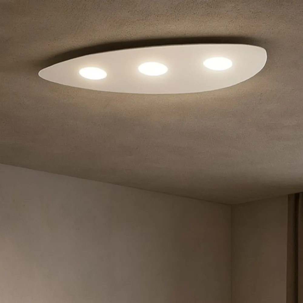 Plafoniere Moderne-Top Light Plafoniera per cucina bianca shape toplight