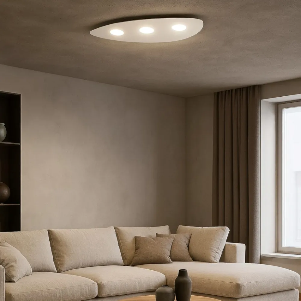 Plafoniere Moderne-Top Light Plafoniera per cucina bianca shape toplight