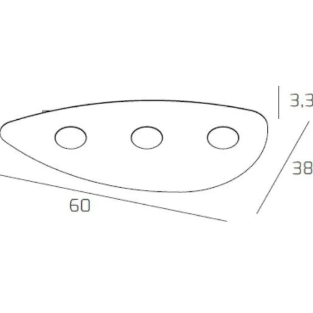 Plafoniere Moderne-Top Light Plafoniera per cucina bianca shape toplight