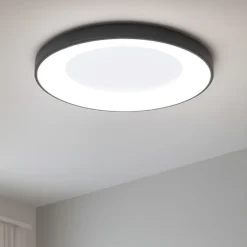 Plafoniere Moderne-Selezionato da Mazzolaluce Plafoniera per cucina cerchio 60cm nera 50w 3000k dimmerabile