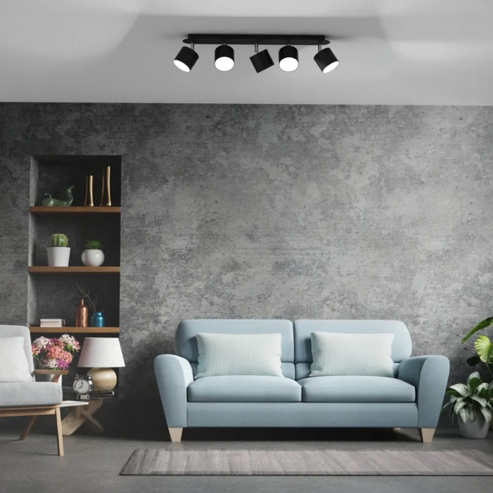 Plafoniere Moderne-Selezionato da Mazzolaluce Plafoniera per cucina con faretti orientabili da soffitto fp