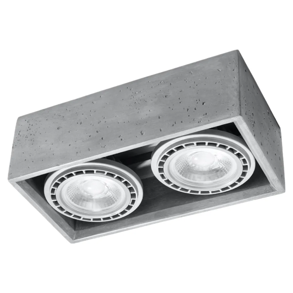 Plafoniere Moderne-Selezionato da Mazzolaluce Plafoniera per cucina con 2 luci portafaretti