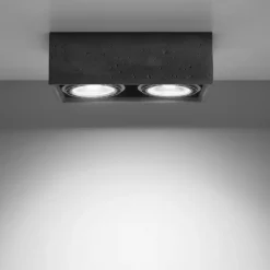 Plafoniere Moderne-Selezionato da Mazzolaluce Plafoniera per cucina con 2 luci portafaretti