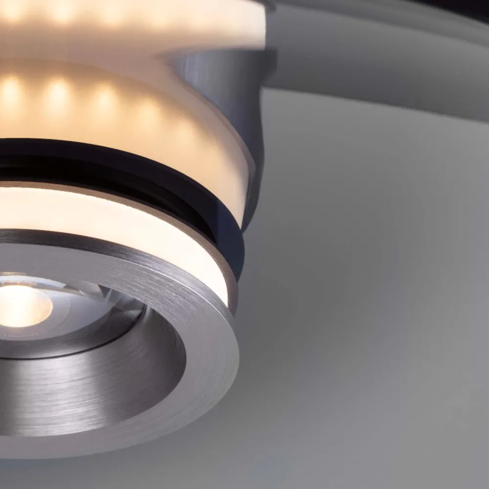 Plafoniere Moderne-Selezionato da Mazzolaluce Plafoniera per cucina disco di vetro fume led dimmerabile 33w 3000k design moderna