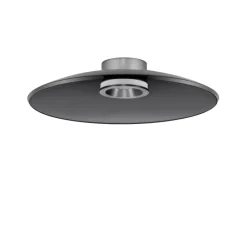 Plafoniere Moderne-Selezionato da Mazzolaluce Plafoniera per cucina disco di vetro fume led dimmerabile 33w 3000k design moderna