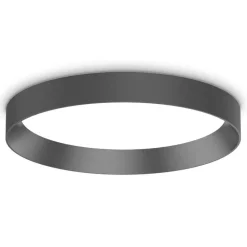 Plafoniere Moderne-Ideal Lux Plafoniera per cucina fly pl d35 led 18w 3000k nera doppia luce