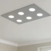 Plafoniere Moderne-Top Light Plafoniera per cucina grigio moderna rettangolare