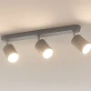 Plafoniere Moderne-Selezionato da Mazzolaluce Plafoniera per cucina grigio con 3 faretti