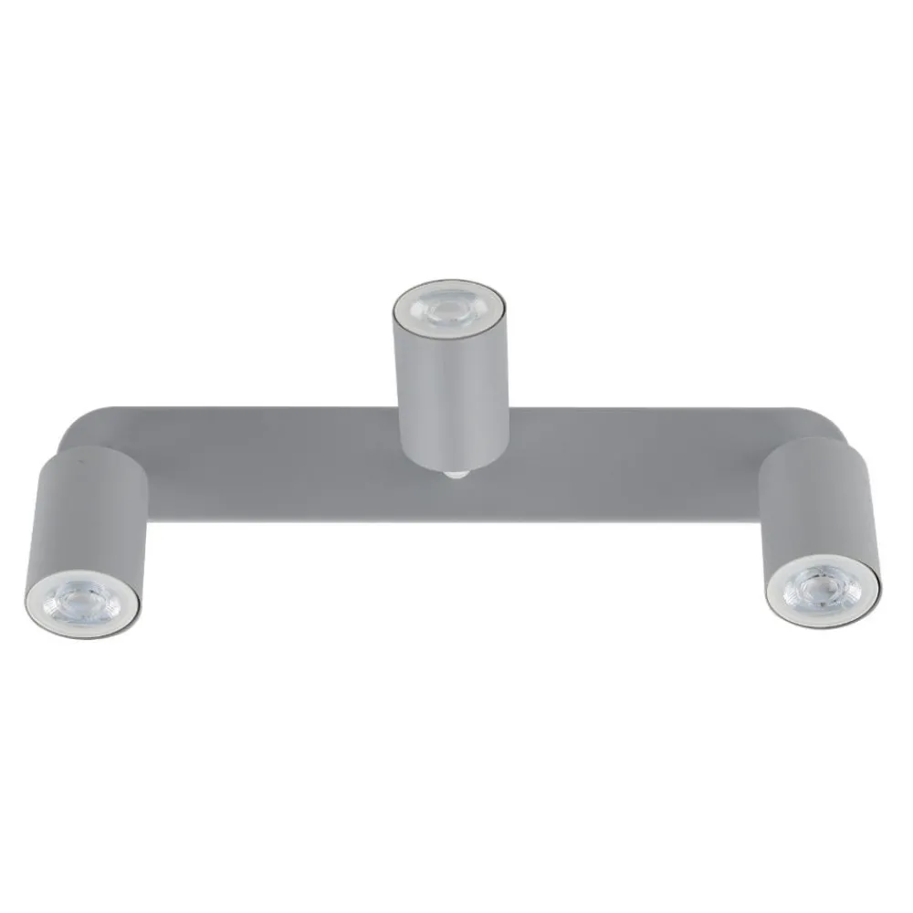 Plafoniere Moderne-Selezionato da Mazzolaluce Plafoniera per cucina grigio con 3 faretti