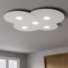Plafoniere Moderne-Top Light Plafoniera per cucina 5 luci moderna grigio toplight cloud