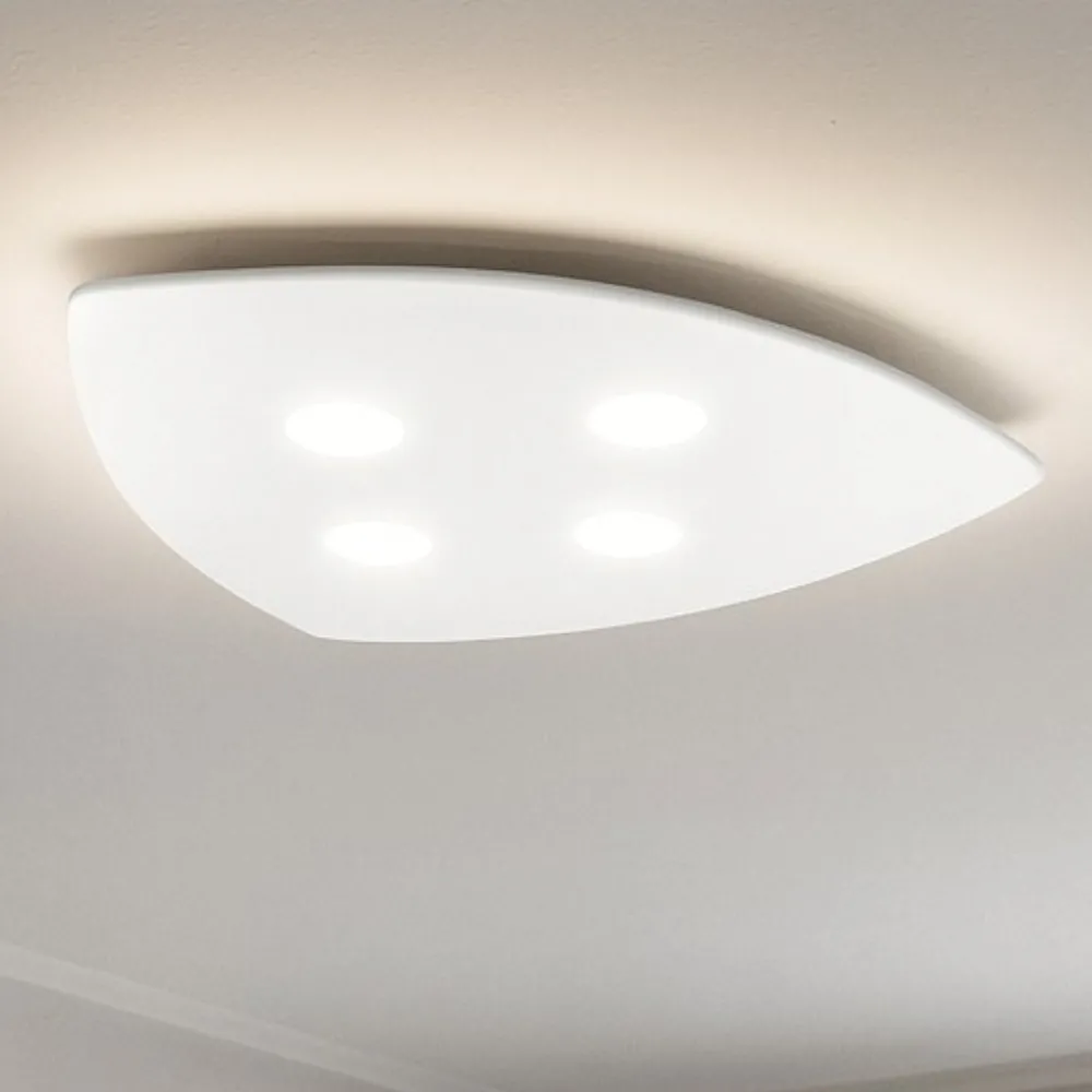 Plafoniere Moderne-Top Light Plafoniera per cucina moderna bianca shape toplight 4 luci