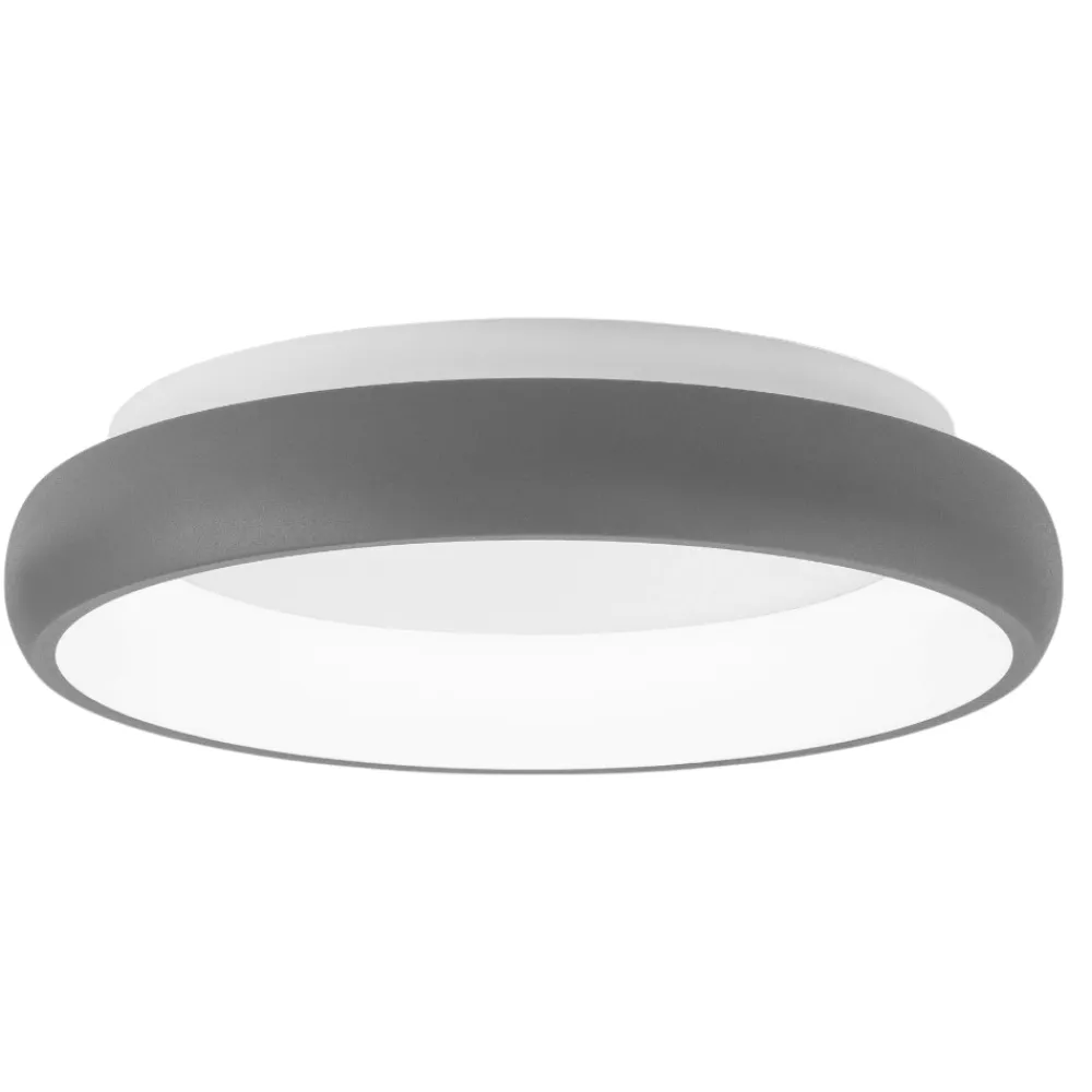 Plafoniere Moderne-Selezionato da Mazzolaluce Plafoniera per cucina moderna grigio led 32w 3000k dimmerabile