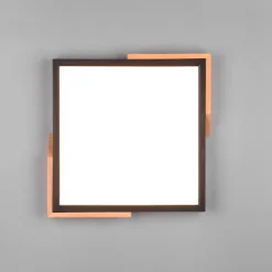 Plafoniere Moderne-Selezionato da Mazzolaluce Plafoniera per cucina moderna nero legno led 20w 3000k dimmerabile