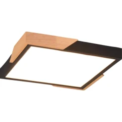 Plafoniere Moderne-Selezionato da Mazzolaluce Plafoniera per cucina moderna nero legno led 20w 3000k dimmerabile