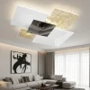 Plafoniere Moderne-Top Light Plafoniera per cucina moderna 45cm vetri bianco foglia oro shadow