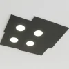 Plafoniere Moderne-Top Light Plafoniera per cucina plate antracite moderna