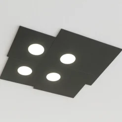 Plafoniere Moderne-Top Light Plafoniera per cucina plate antracite moderna