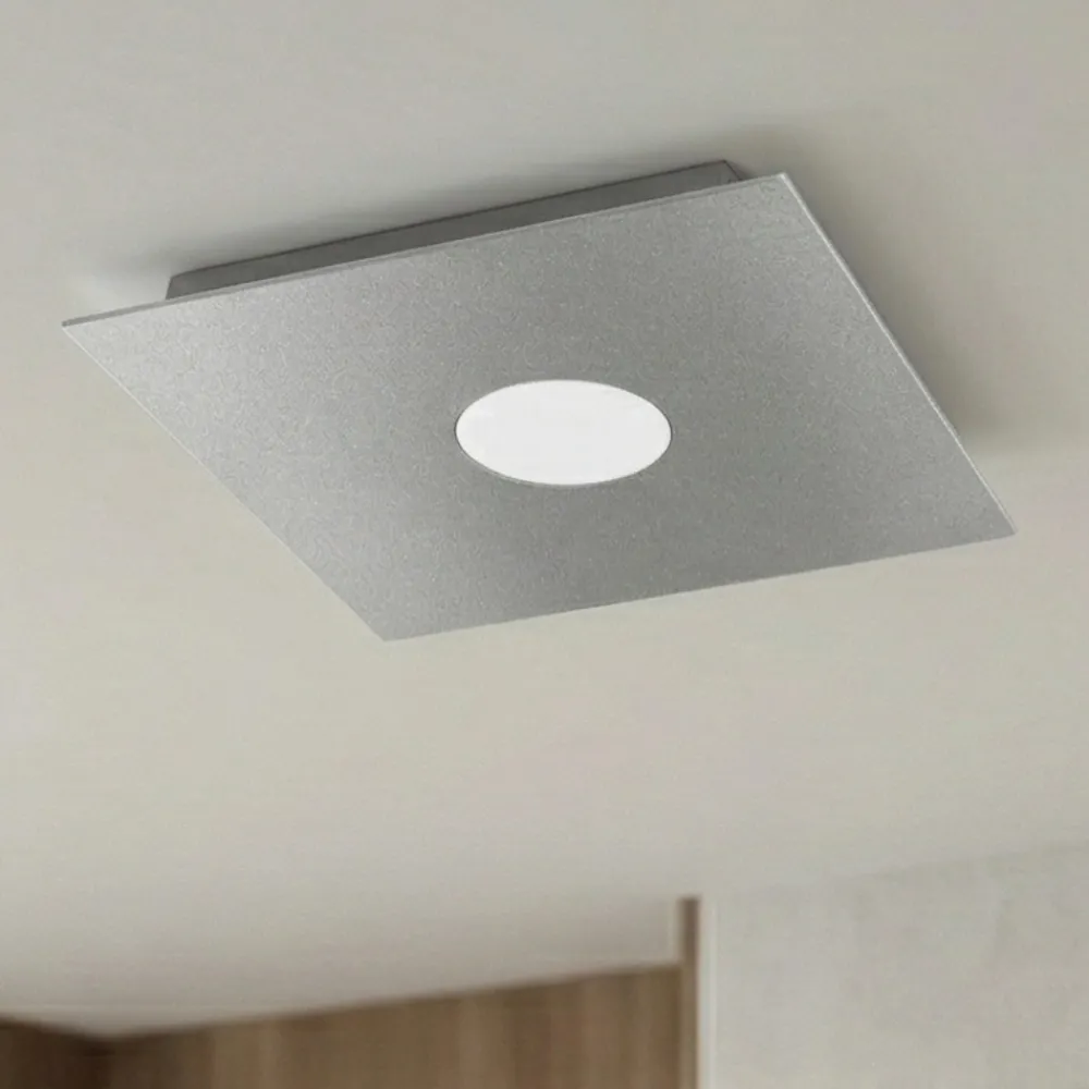 Plafoniere Moderne-Top Light Plafoniera per cucina quadrata grigio moderna area
