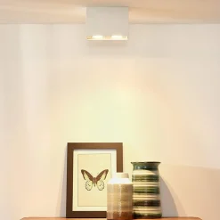 Plafoniere Moderne-Selezionato da Mazzolaluce Plafoniera per cucina rettangolare bianca