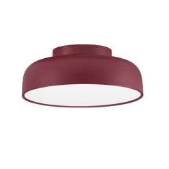 Plafoniere Moderne-Selezionato da Mazzolaluce Plafoniera per cucina rosso bordeaux 40 cm moderna tonda led 27w 3000k dimmerabile