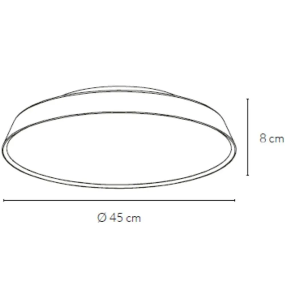 Plafoniere Moderne-Vivida International Plafoniera per cucina 40w 3000k 4000k bronzo rotonda dimmerabile pinco vivida