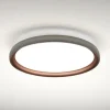 Plafoniere Moderne-Vivida International Plafoniera per cucina 36w 3000k 4000k rotondo rame e argento vivida atena