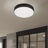 Plafoniere Moderne-Gea Luce Plafoniera per cucina 16w 4000k tonda moderna nera gea led