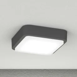 Plafoniere Da Esterno-Top Light Plafoniera per esterni quadrata antracite irvine