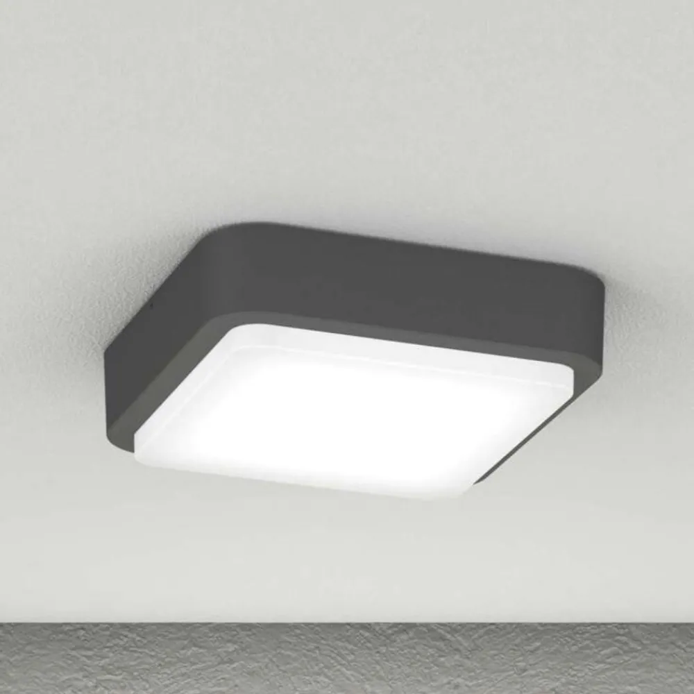 Plafoniere Da Esterno-Top Light Plafoniera per esterni quadrata antracite irvine