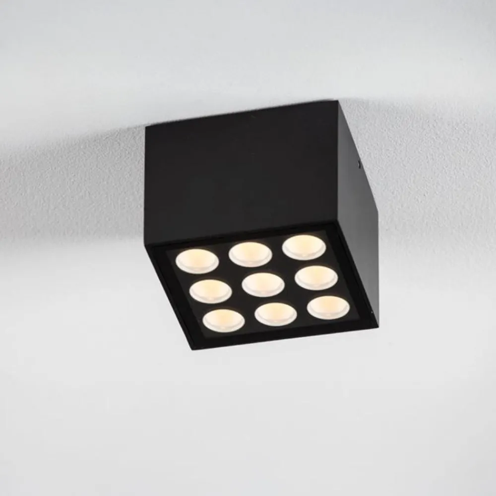 Plafoniere Da Esterno-Selezionato da Mazzolaluce Plafoniera per esterno cubo antracite led 17w 3000k