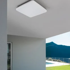 Plafoniere Da Esterno-Selezionato da Mazzolaluce Plafoniera per esterno quadrata moderna 24w 3000k