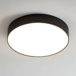 Plafoniere Moderne-Gea Luce Plafoniera per interni nera 30w 4000k luce naturale cloe