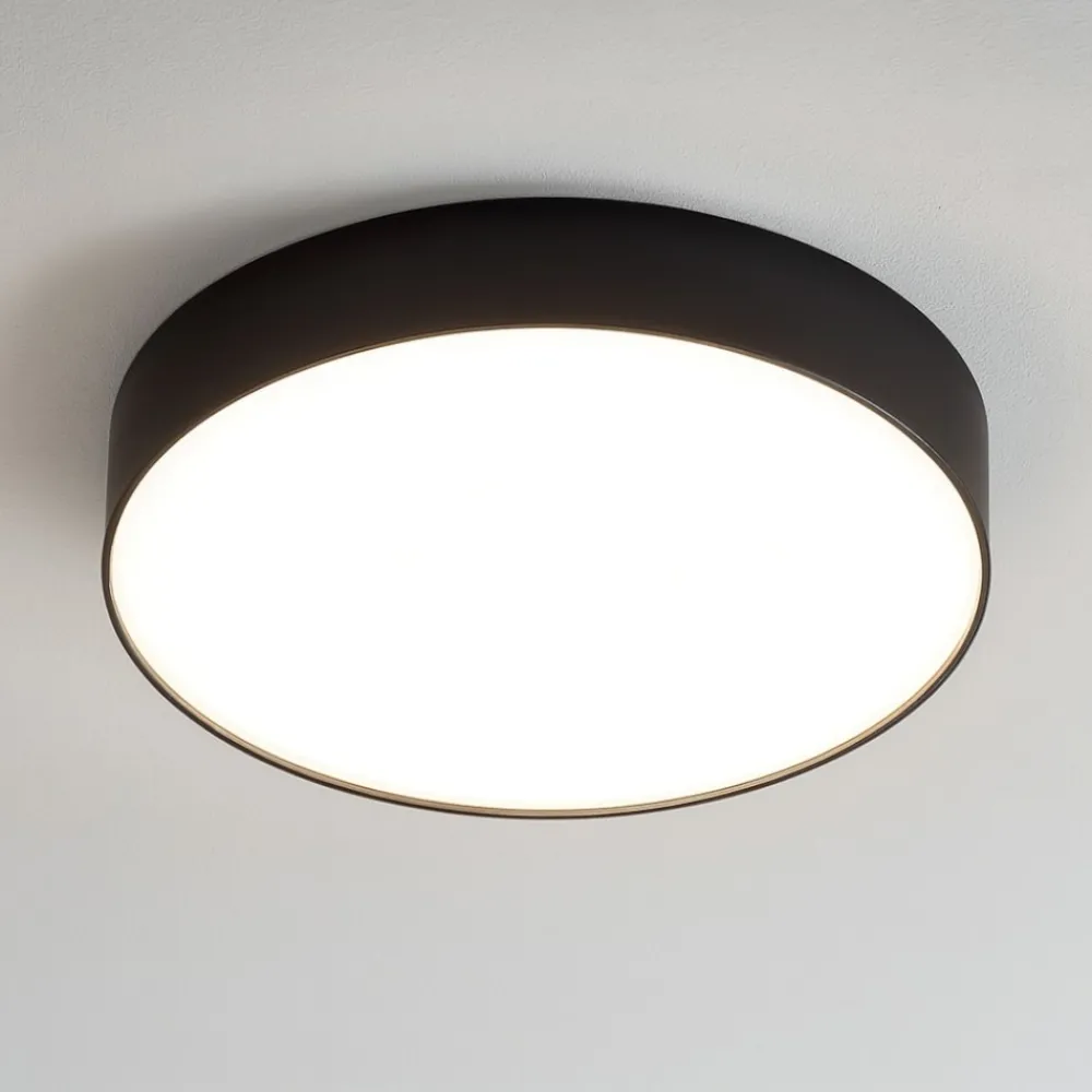 Plafoniere Moderne-Gea Luce Plafoniera per interni nera 30w 4000k luce naturale cloe