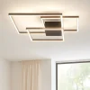 Plafoniere Moderne-Selezionato da Mazzolaluce Plafoniera per soggiorno led 42w 3000k dimmerabile nera moderna