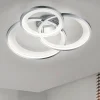 Plafoniere Moderne-Selezionato da Mazzolaluce Plafoniera per soggiorno moderno cromo lucido led 36w dimmerabile