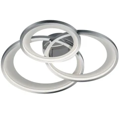 Plafoniere Moderne-Selezionato da Mazzolaluce Plafoniera per soggiorno moderno cromo lucido led 36w dimmerabile
