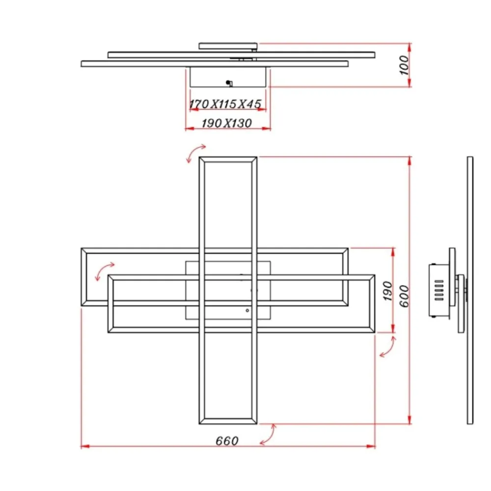 Plafoniere Moderne-Selezionato da Mazzolaluce Plafoniera per soggiorno moderno 36w da 2700k-6000k con telecomando