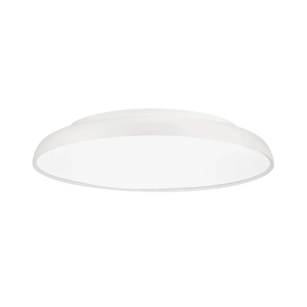 Plafoniere Moderne-Selezionato da Mazzolaluce Plafoniera per soggiorno moderno 60 cm bianca led 3000k dimmerabile