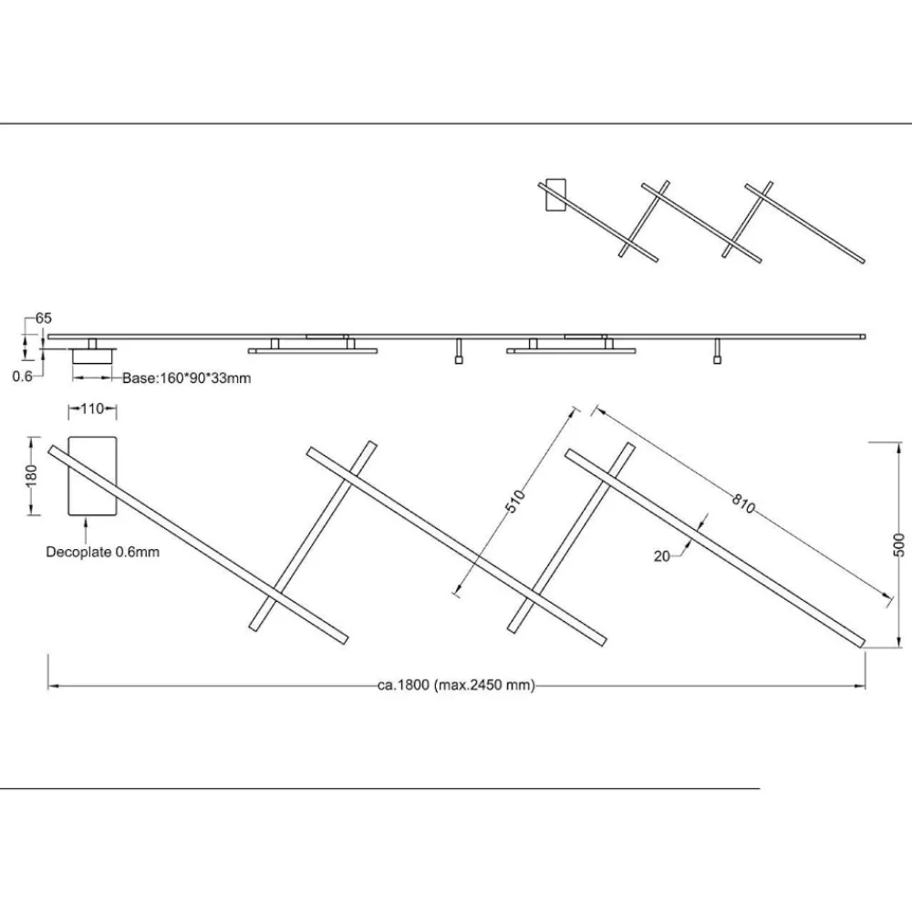 Plafoniere Moderne-Selezionato da Mazzolaluce Plafoniera per soggiorno moderno led 3000k dimmerabile