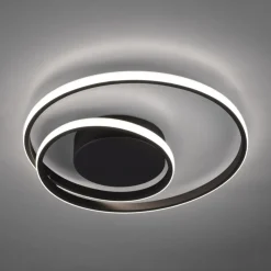 Plafoniere Moderne-Selezionato da Mazzolaluce Plafoniera per soggiorno nera led 22w 3000k