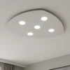 Plafoniere Moderne-Top Light Plafoniera per soggiorno shape toplight grigio